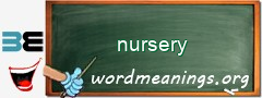WordMeaning blackboard for nursery